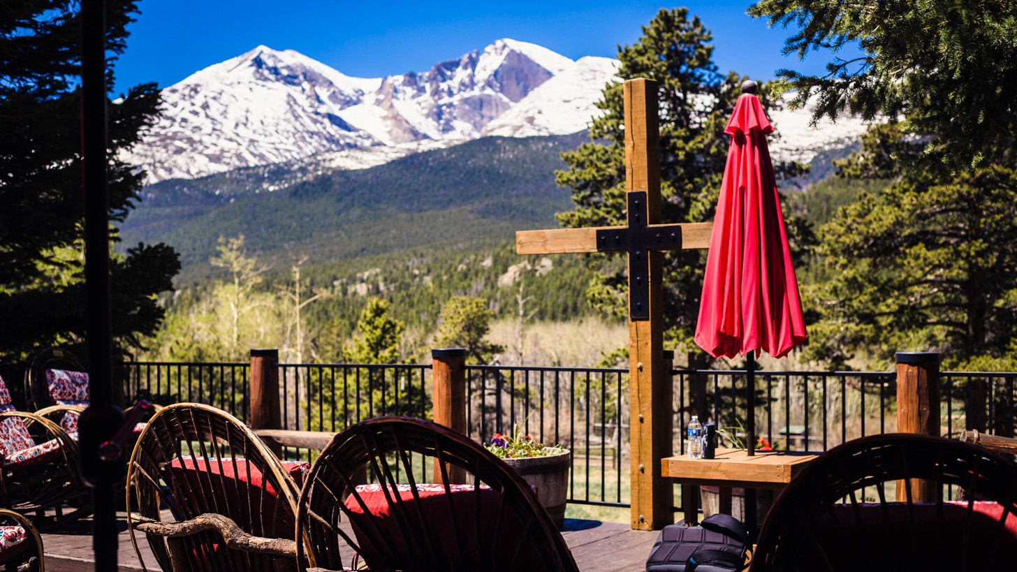 Mountain range view.