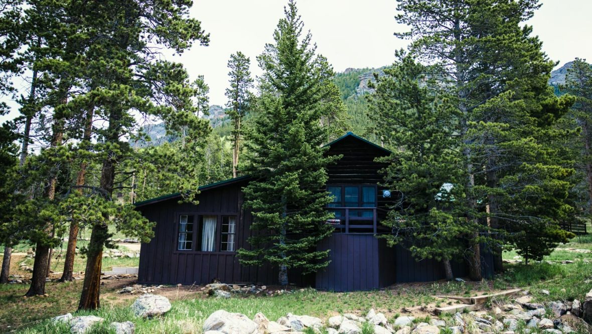 Exterior view of the Wildflower cabin